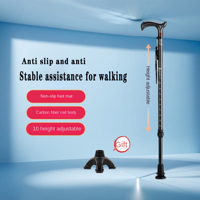 Trekking Pole Carbon - 초경량 탄소섬유 텔레스코픽 지팡이, 하이킹 폴,