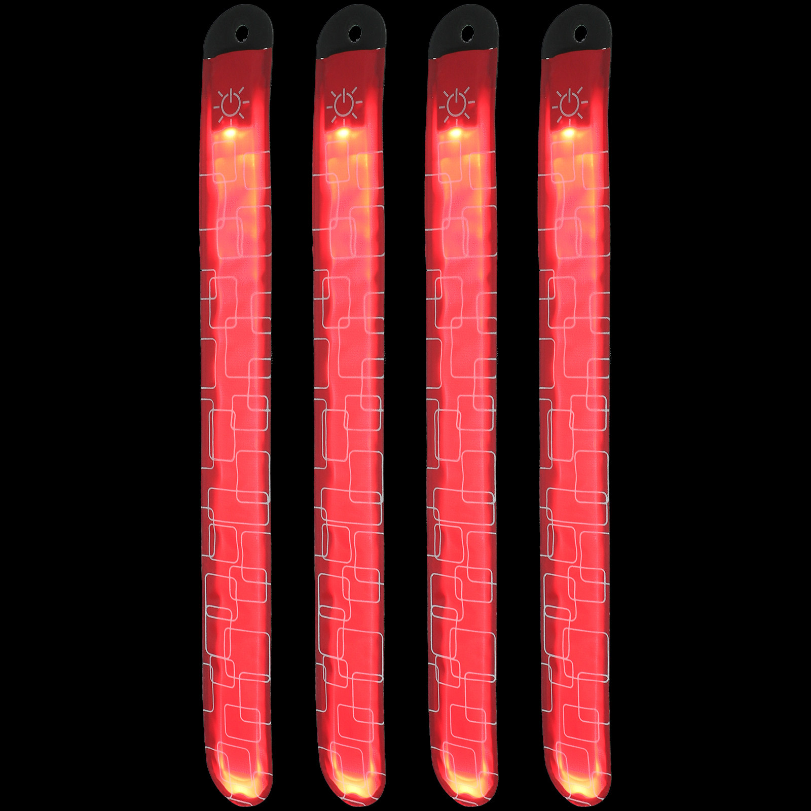 Ultragear Running - 4개 LED 말 발목 밴드, 야간