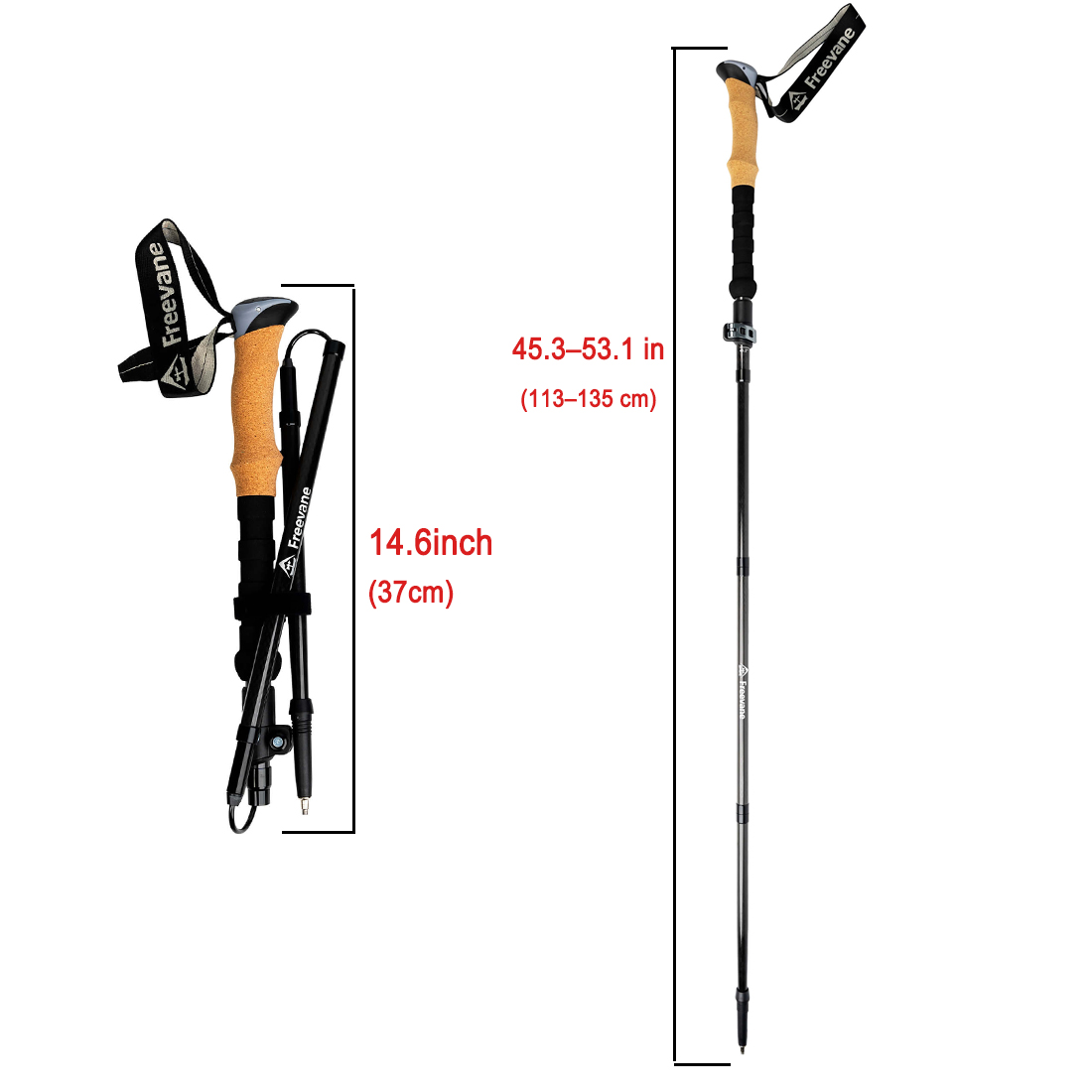 카본 초경량 트레킹 폴 접이식 Z 트레킹 폴 5단 코르 - Trekking Pole Carbon 리뷰 및 가격