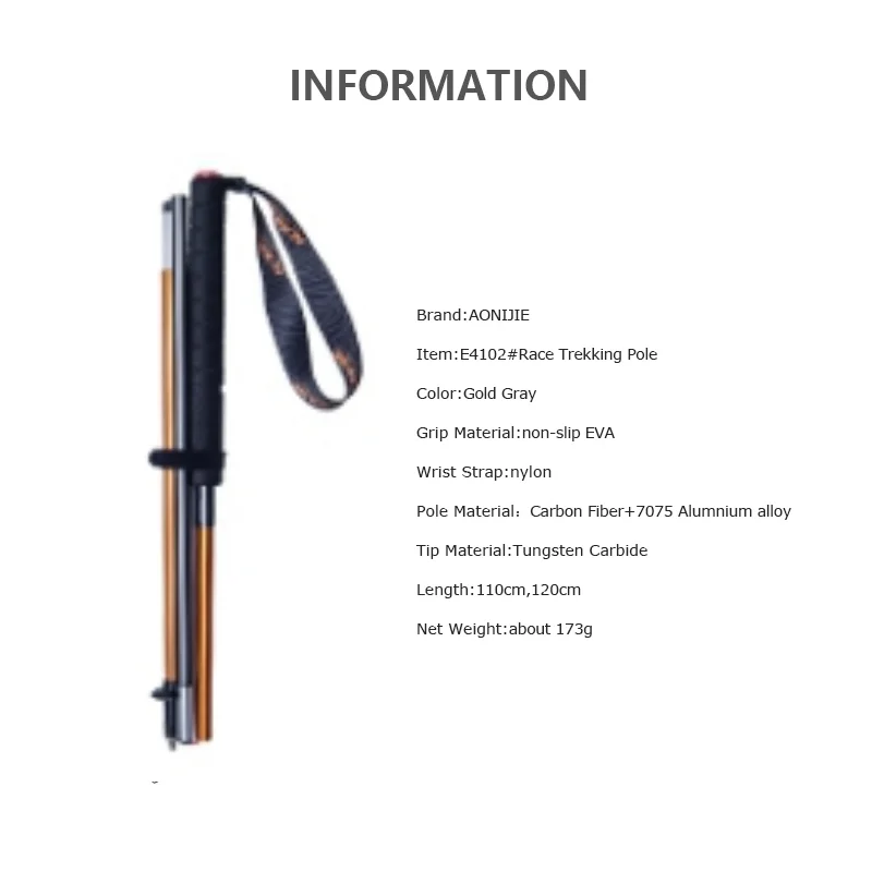 AONIJIE E4201 M-폴 접이식 초경량 퀵락 트 - Trekking Pole Carbon 리뷰 및 가격