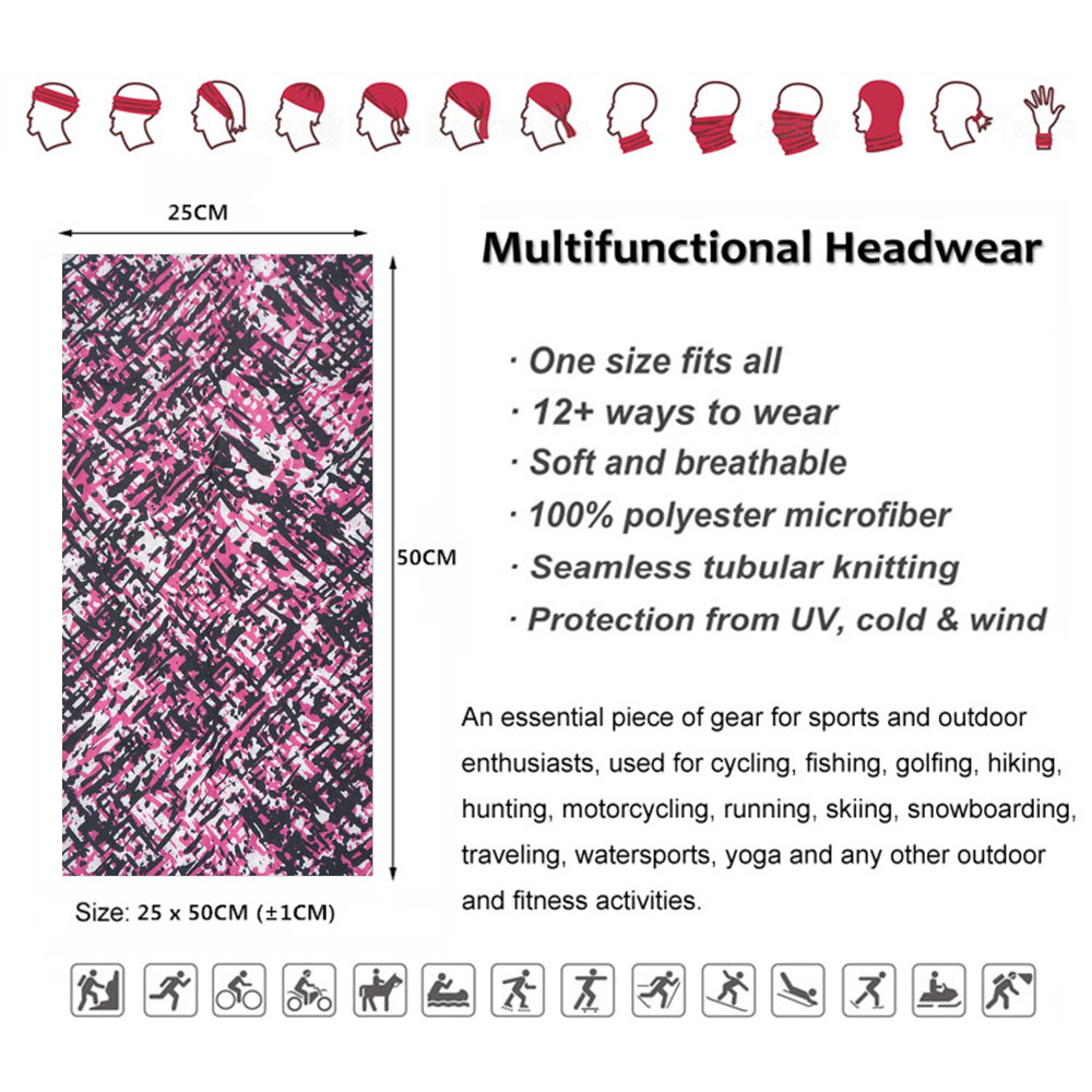 카모 사냥 목 각반, 하이킹 달리기, 심리스 반다나,  - Running Gear Headband 리뷰 및 가격