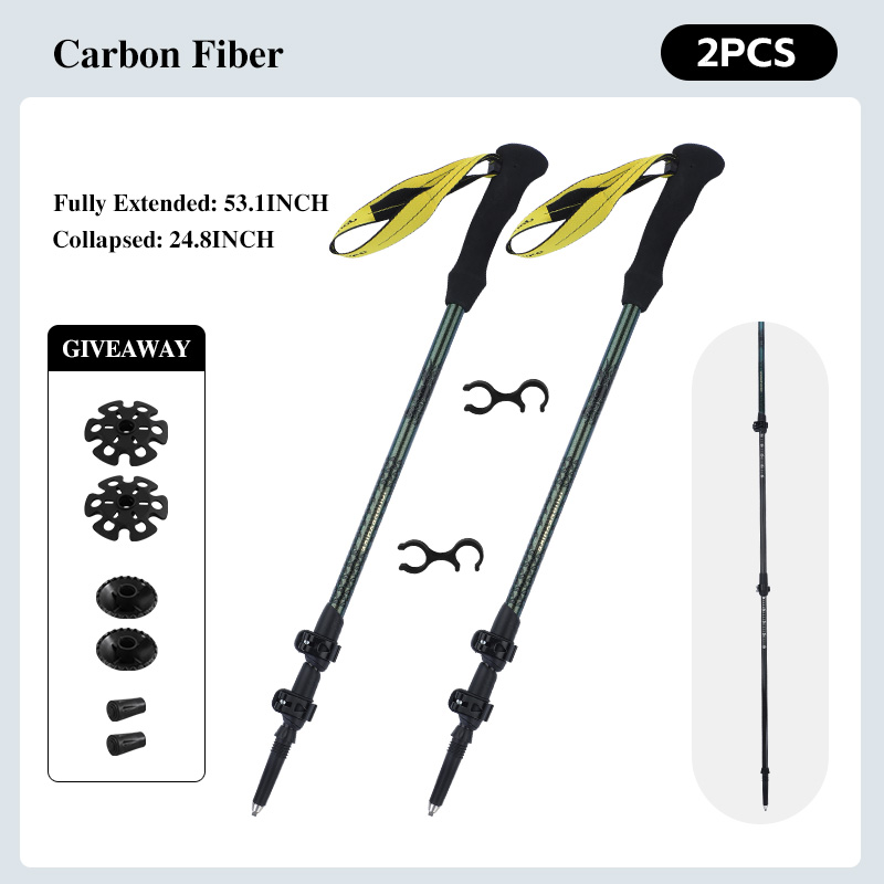 3K 탄소섬유 하이킹 스틱, 3단 텔레스코픽 트레킹 폴 - Trekking Pole Carbon 리뷰 및 가격
