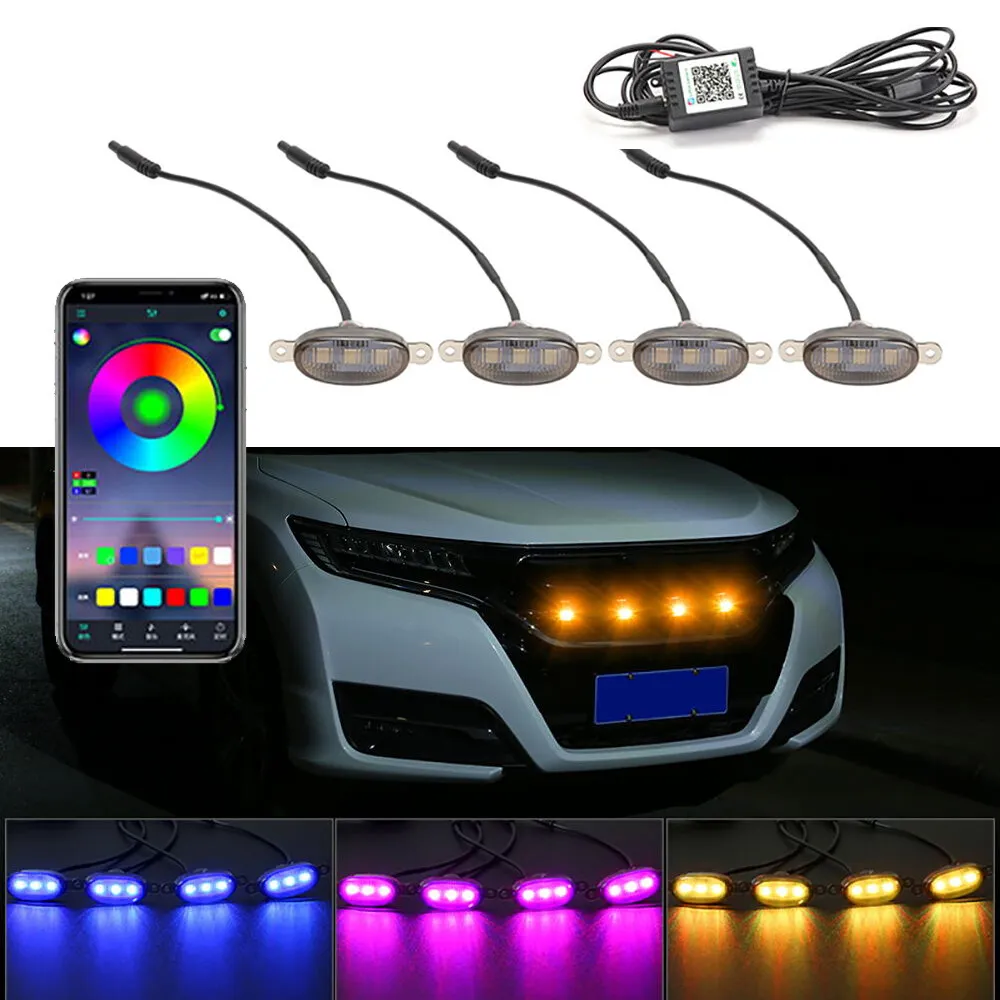 Led 자동차 전면 그릴 조명 범용 주간 러닝 라이트  - Running Gear Accessories 리뷰 및 가격