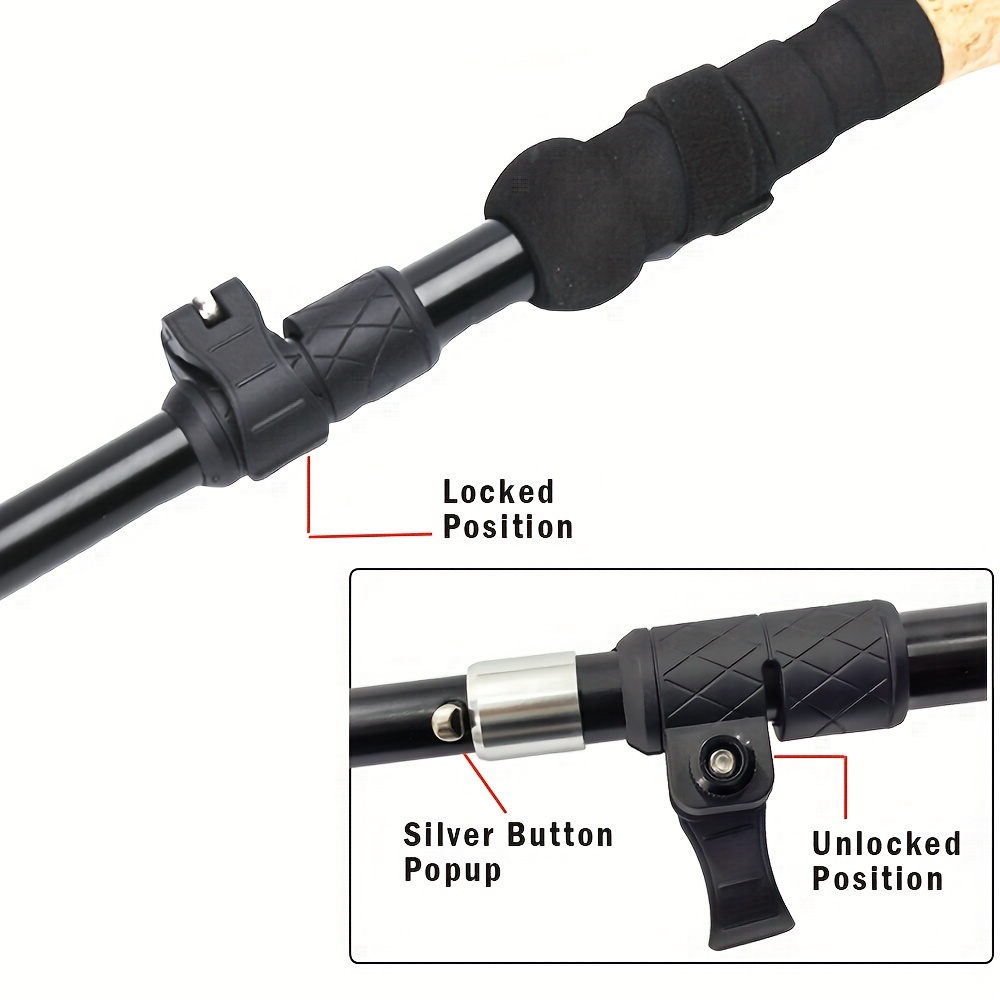 초강력 트레킹 하이킹 폴 - 2개 세트 조절 가능한 하 - Trekking Pole Carbon 리뷰 및 가격