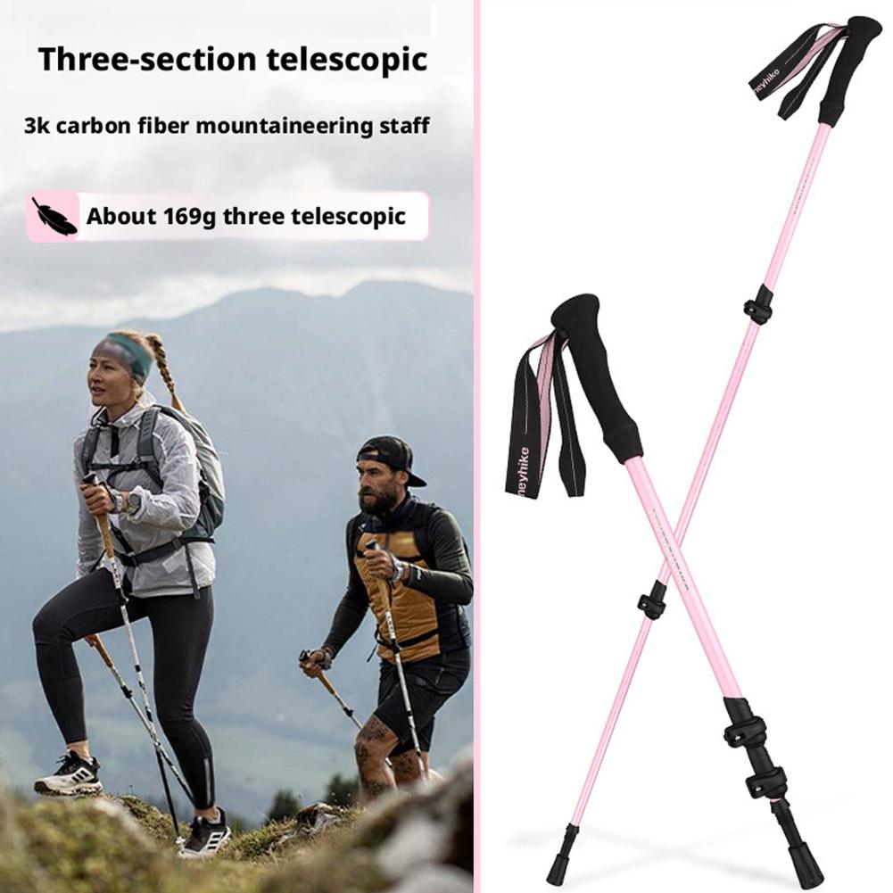 초경량 접이식 3단 트레킹 폴 카본 텔레스코픽 삼단 등 - Trekking Pole Carbon 리뷰 및 가격