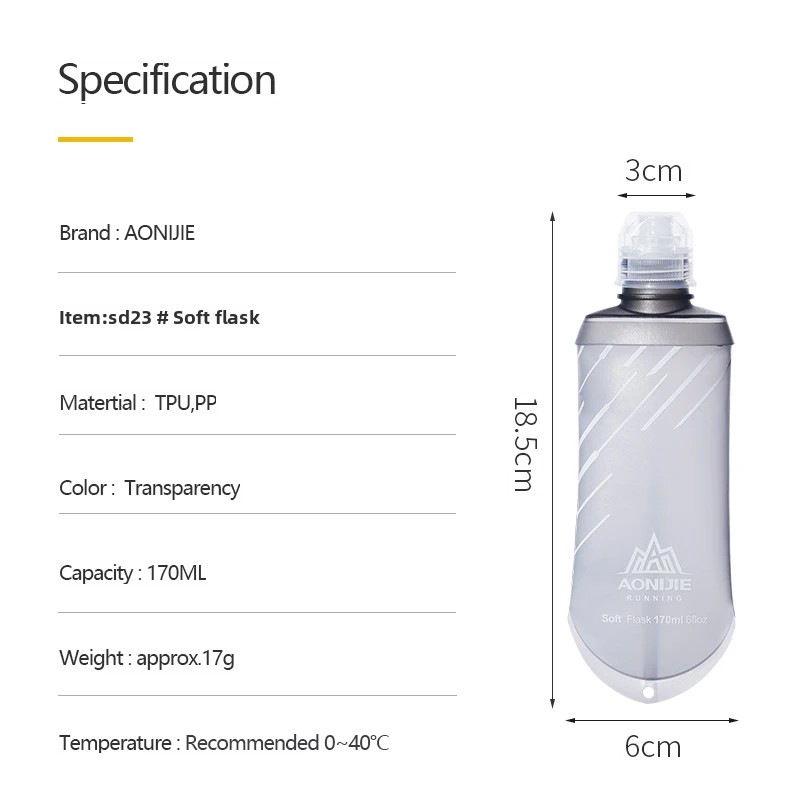 AONIJIE SD23 TPU 접이식 170ML 스포츠 - Energy Gel Pack 리뷰 및 가격