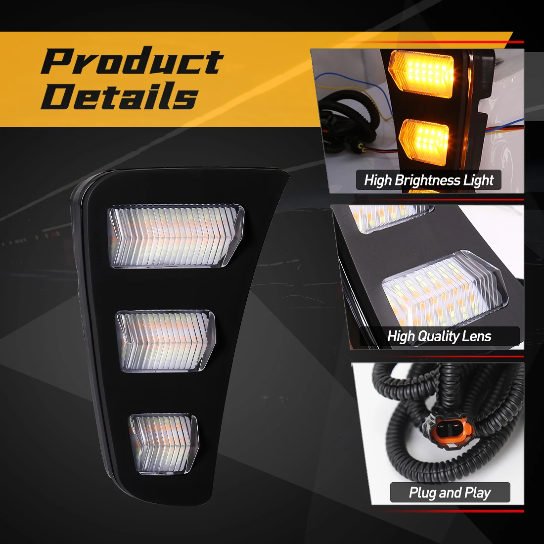 자동차 LED 주간 러닝 라이트 Kia Pegas 20 - Running Gear Accessories 리뷰 및 가격