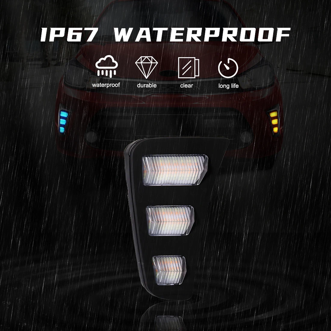 자동차 LED 주간 러닝 라이트 Kia Pegas 20 - Running Gear Accessories 리뷰 및 가격