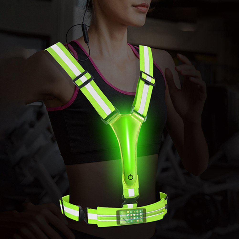 LED 반사 조끼 러닝 장비 조절 가능한 허리/어깨 사 - Running Gear Autumn 리뷰 및 가격